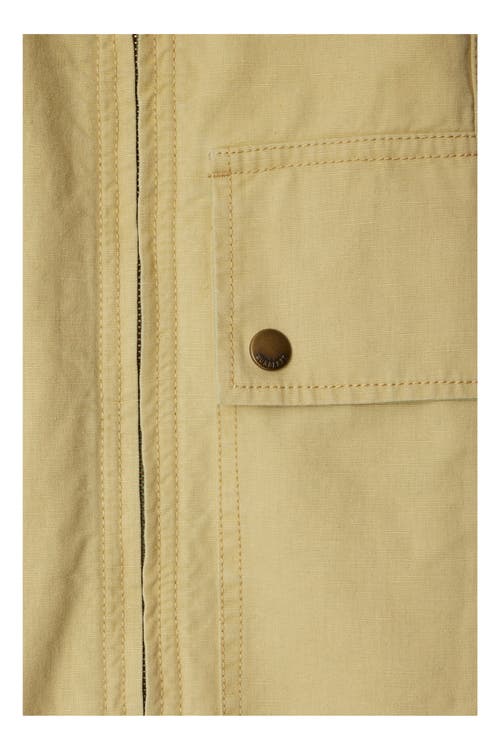 Burberry Cotton Linen Zip Trousers In Hay/artichoke