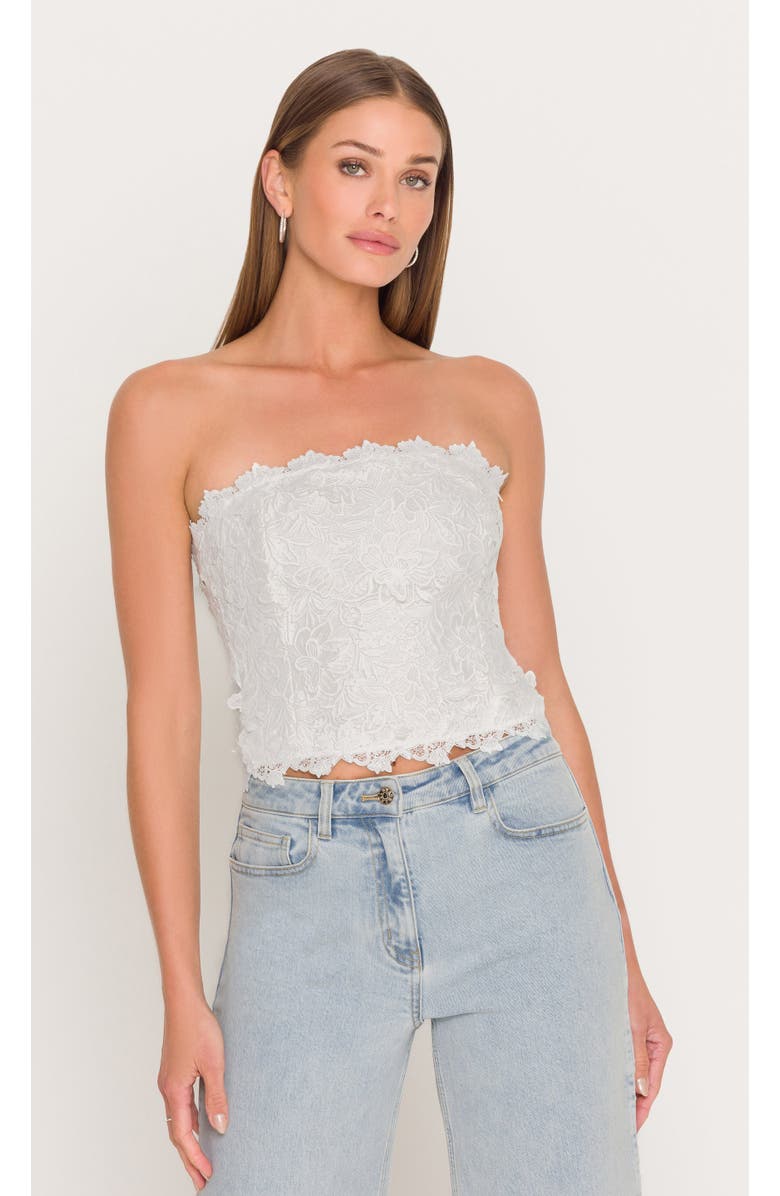 Generation Love Daxi 3D Butterfly Lace Bustier, Main, color, 