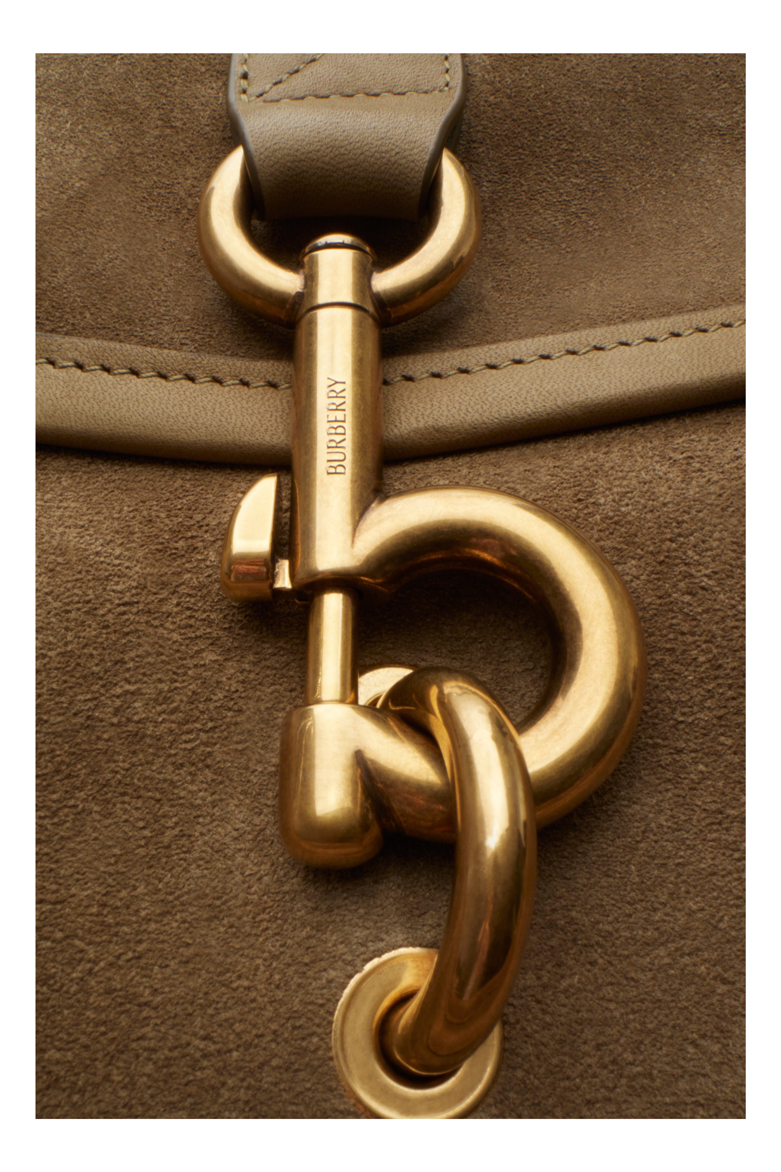 Burberry Medium B Clip Messenger Bag, Alternate, color, 