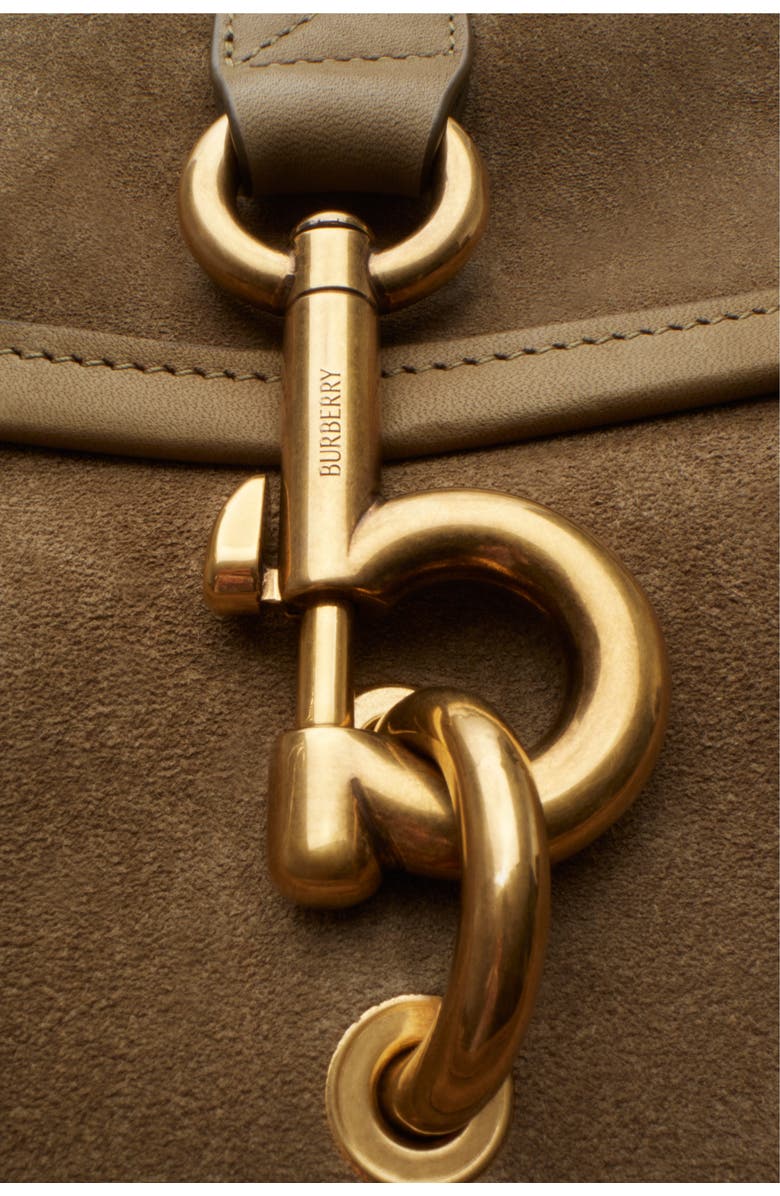 Burberry Medium B Clip Messenger Bag, Alternate, color,