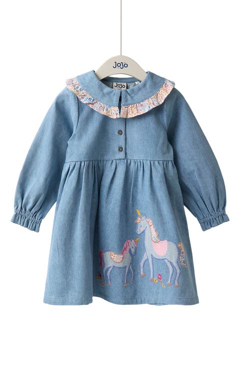 Kids' Unicorn Appliqué Dress (Toddler & Little Kid)