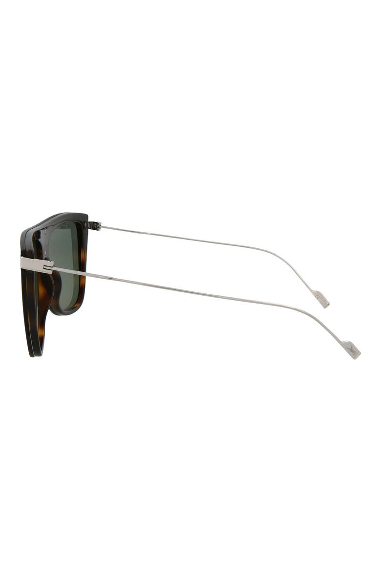 99mm Square Sunglasses, Alternate, color, SHINY DARK HAVANA