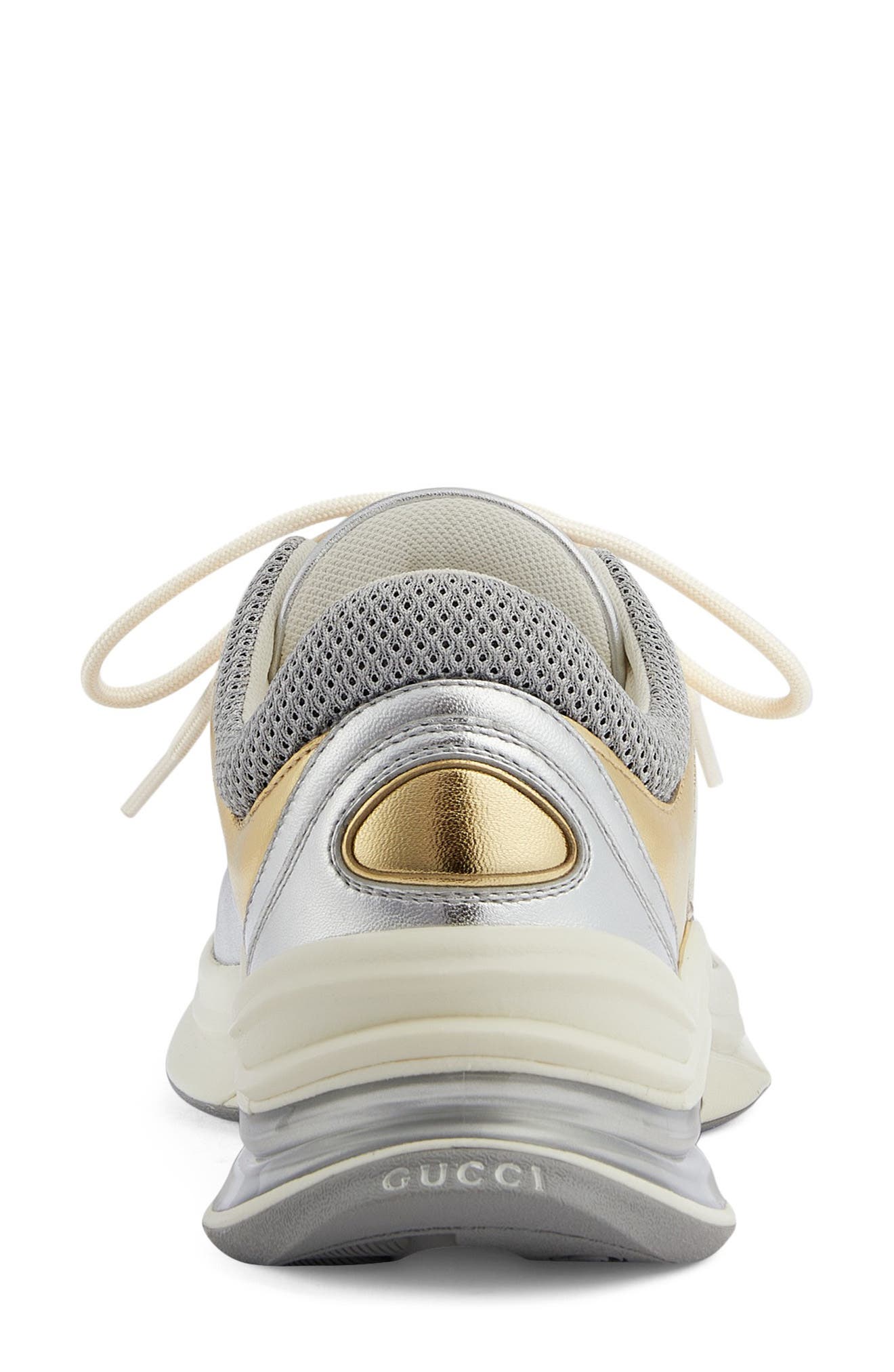 Gucci Run Mixed Media Sneaker, Alternate, color, 