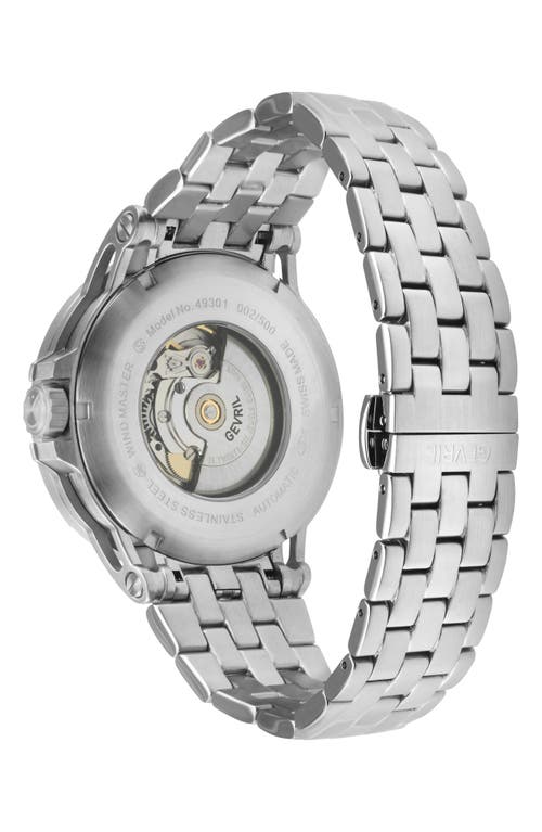 Gevril Wind Master Automatic Bracelet Watch, 44mm In Silver