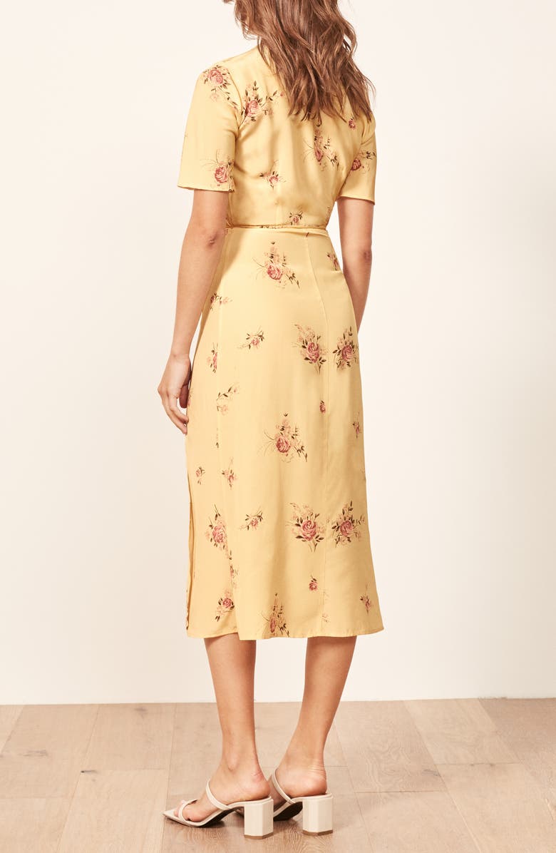 Reformation Jensen Wrap Dress, Alternate, color, 