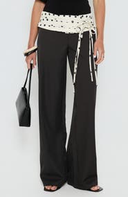 Princess Polly Seneca Wrap Waist Polka Dot Pants