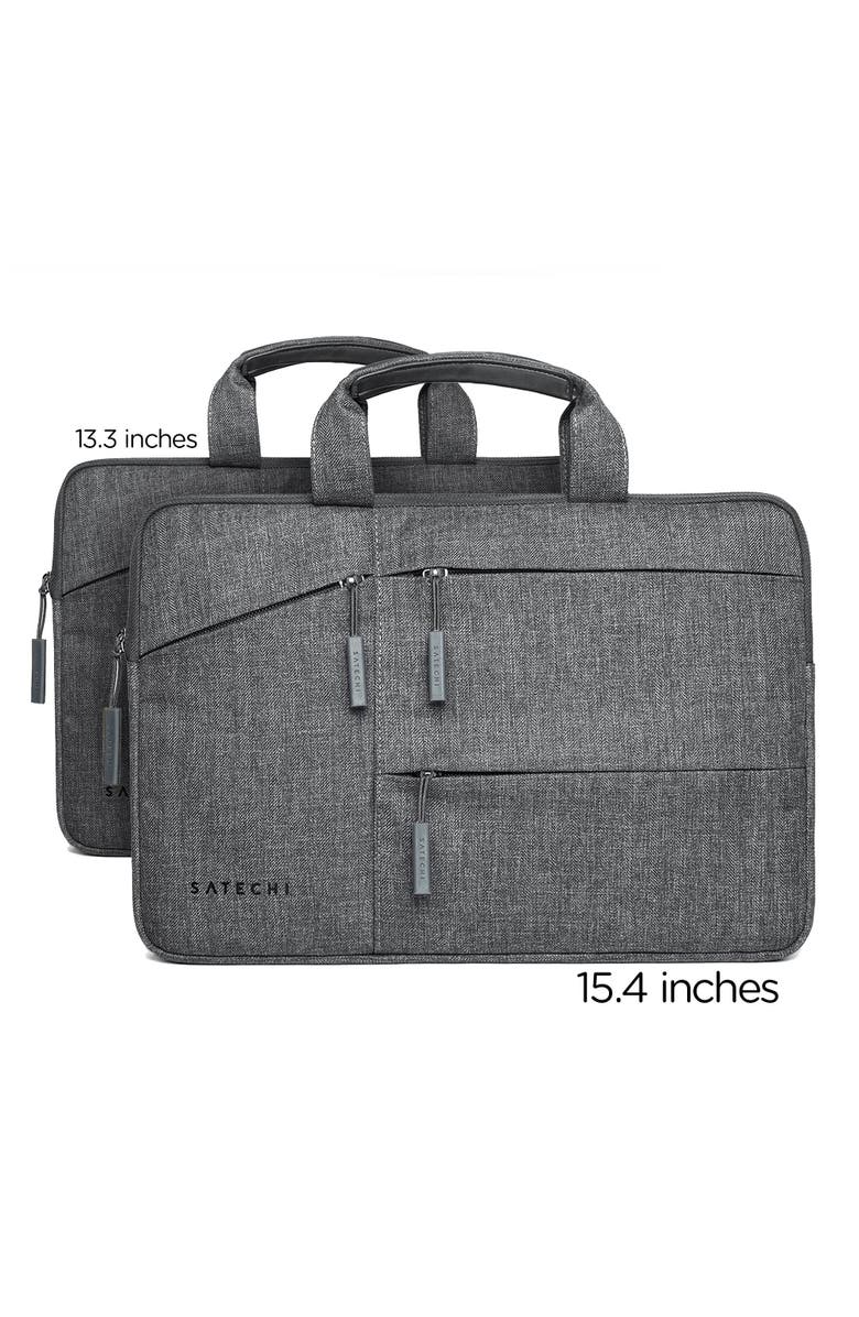 Satechi Water-Resistant Laptop Carrying Case with Pockets, Alternate, color, Black