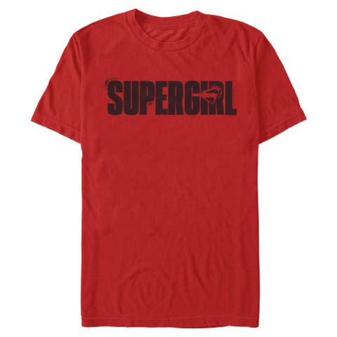 Men's Supergirl New Spray Logo  Graphic T-Shirt