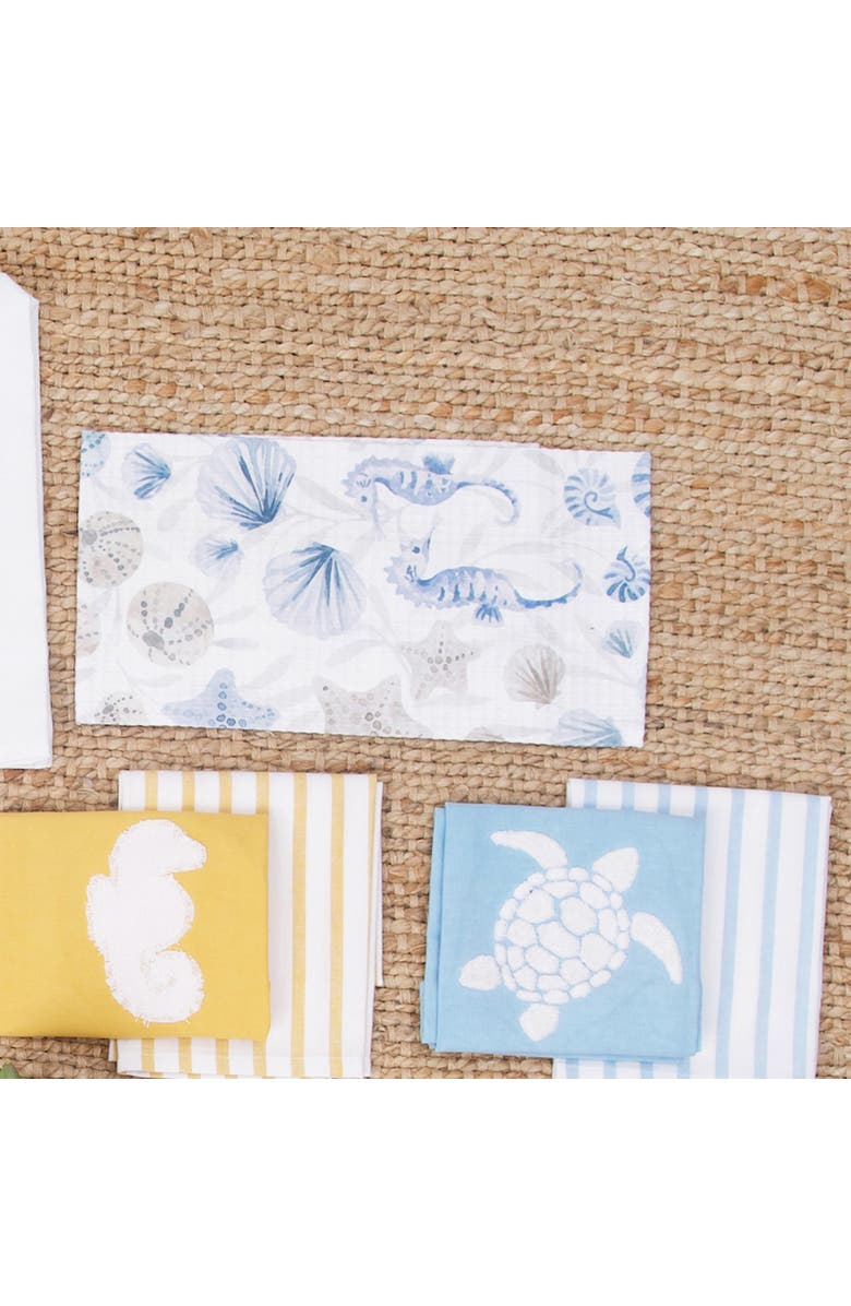 C&F Home 27" x 18" Under the Sea Kitchen and Bathroom Graphic Print Hand Towel, Alternate, color, Blue