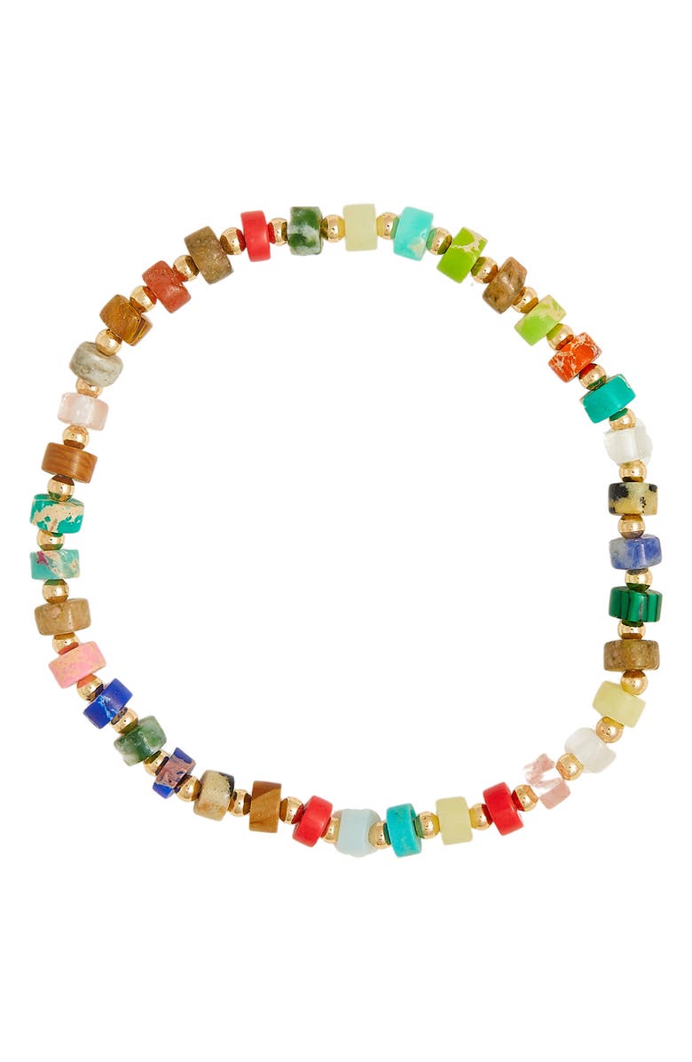Petit Moments Janet Beaded Bracelet, Main, color, Gold Multi