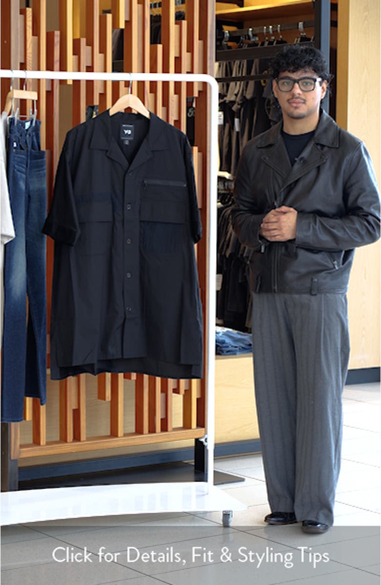 Regular Fit Cotton Blend Utility Shirt, sales video thumbnail