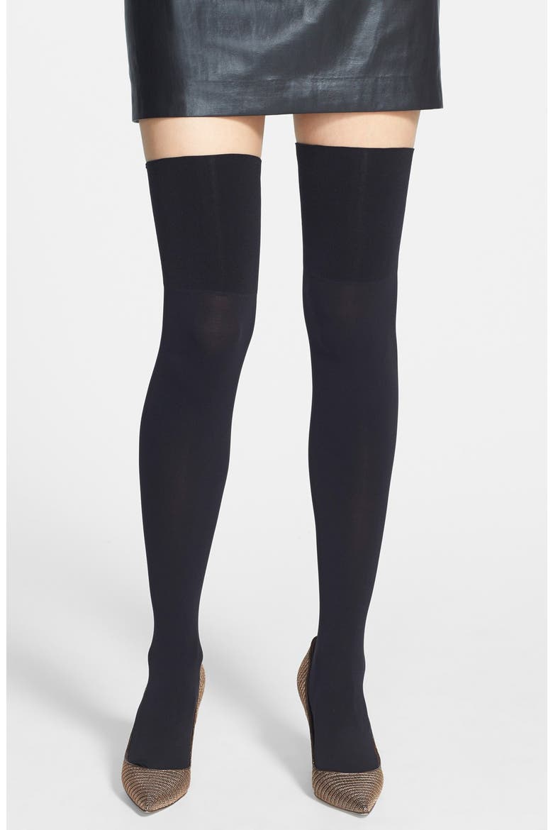 Over The Knee Socks, Main, color, BLACK