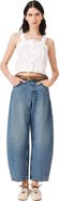 maje Crop top with lace trim