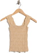 Free People Love Letter Floral Knit Camisole