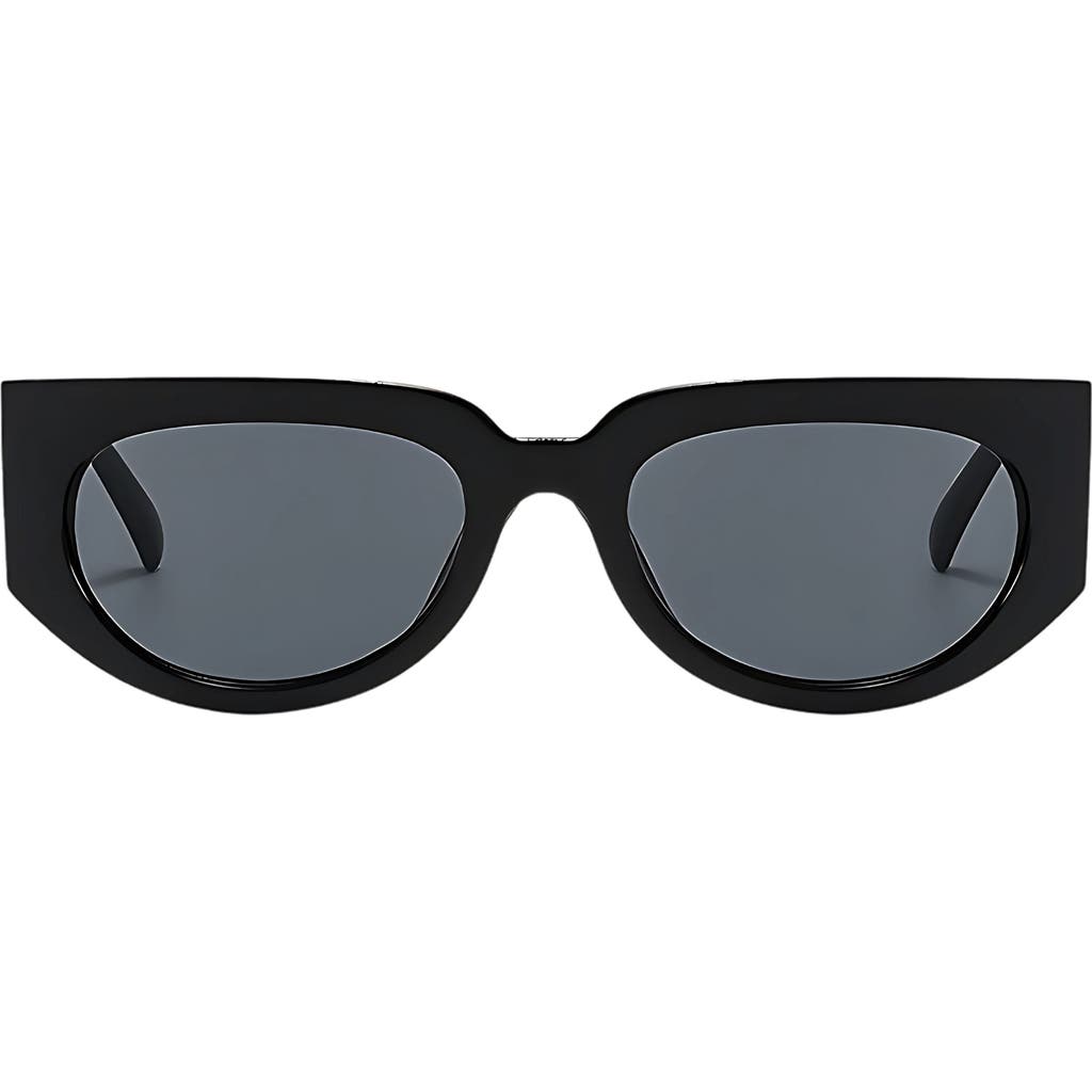 Fifth & Ninth Reese 53mm Polarized Geometric Sunglasses In Black
