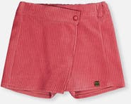 Deux par Deux Corduroy Built-In Shorts Elastic Waist Skort