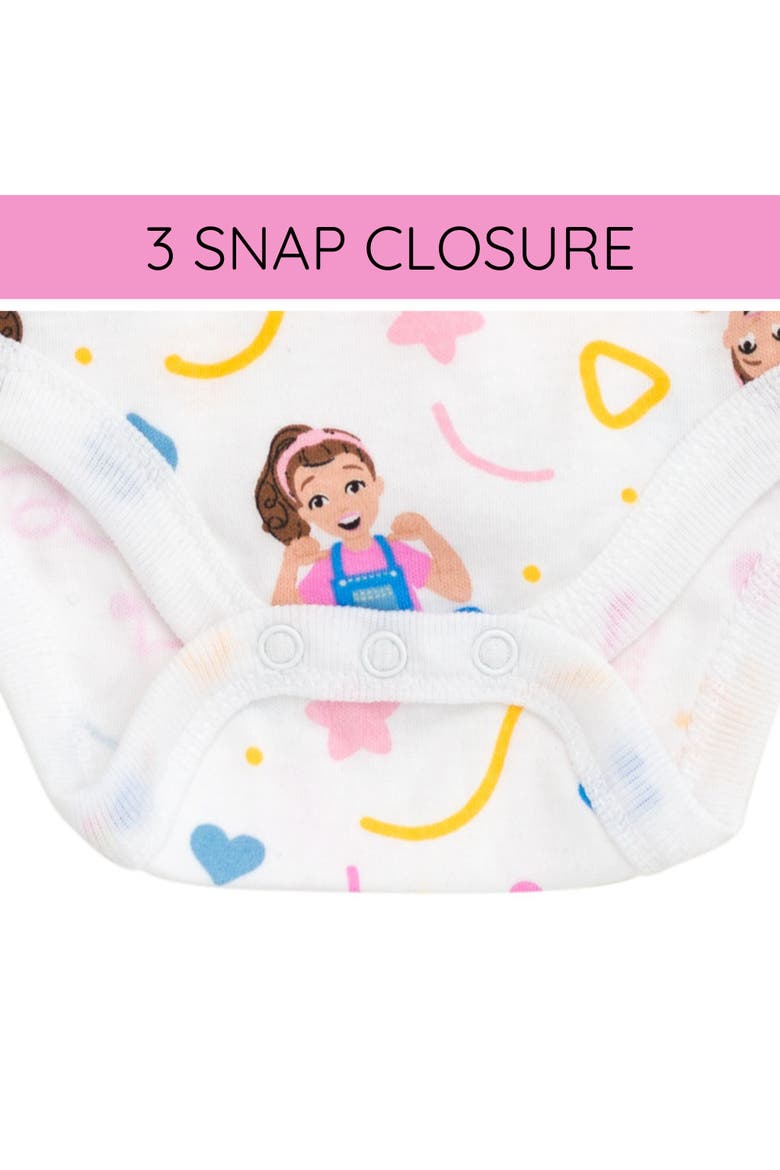 3-Pack Short Sleeve One Piece Bodysuits, Alternate, color, Pink White Blue