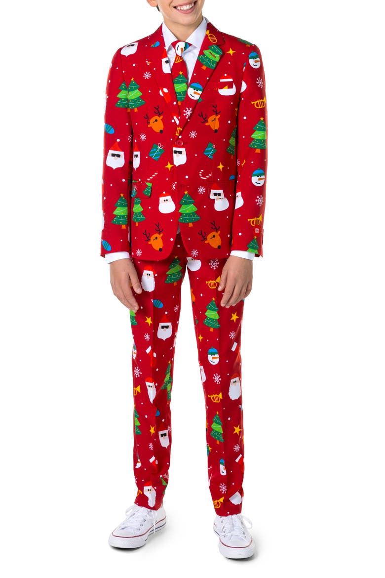 Kids' Festivity Suit, Main, color, RED