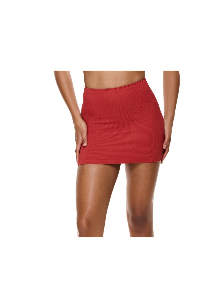 Tubular Swim Skirt/ Tube Top, Alternate, color, Paprika