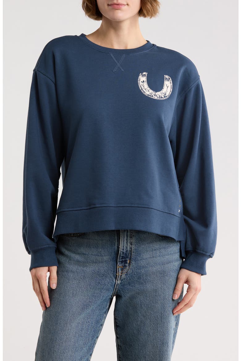 Oversize Side Vent Sweatshirt, Main, color, BIG DIPPER EMBELLISHED