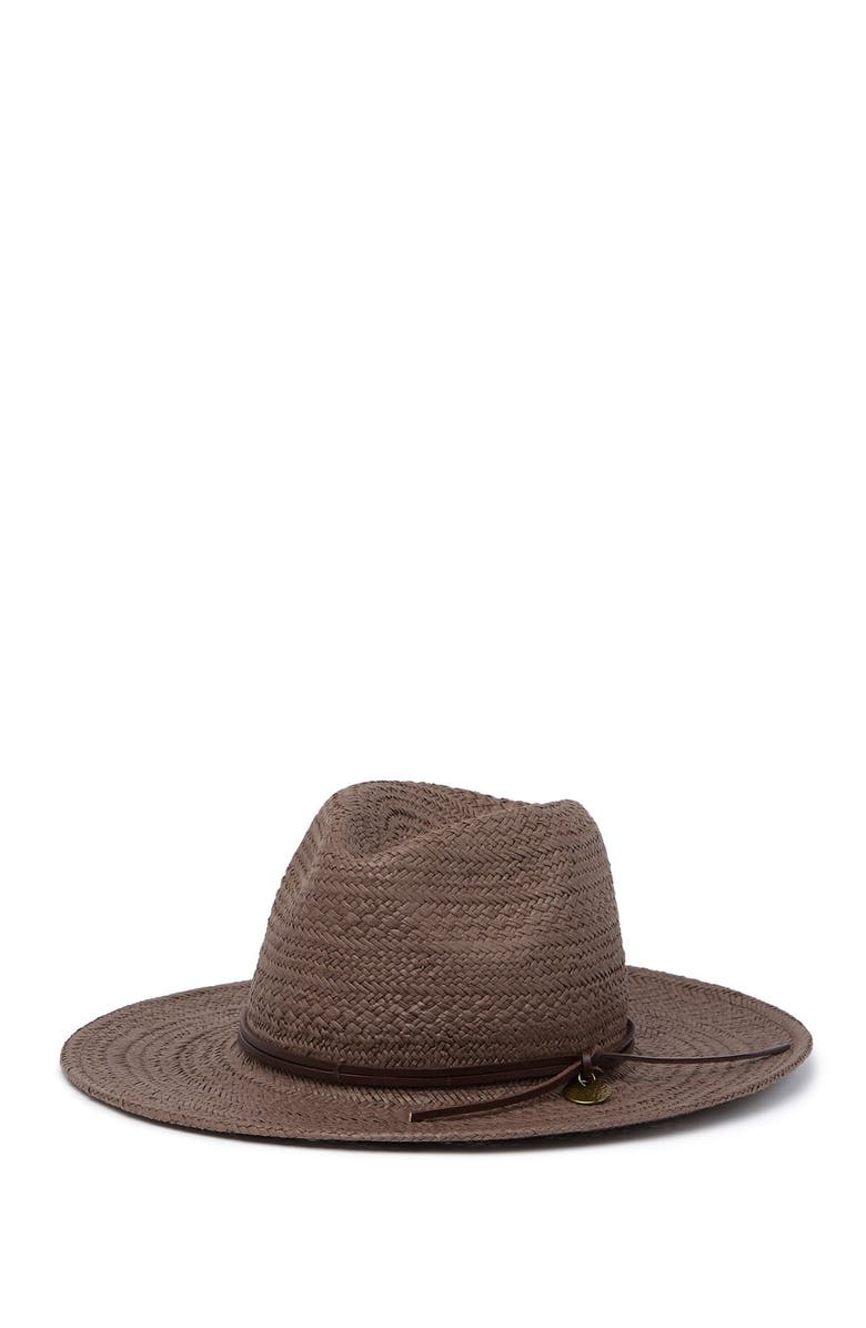 Frye Tall Crown Woven Fedora Hat, Main, color, 