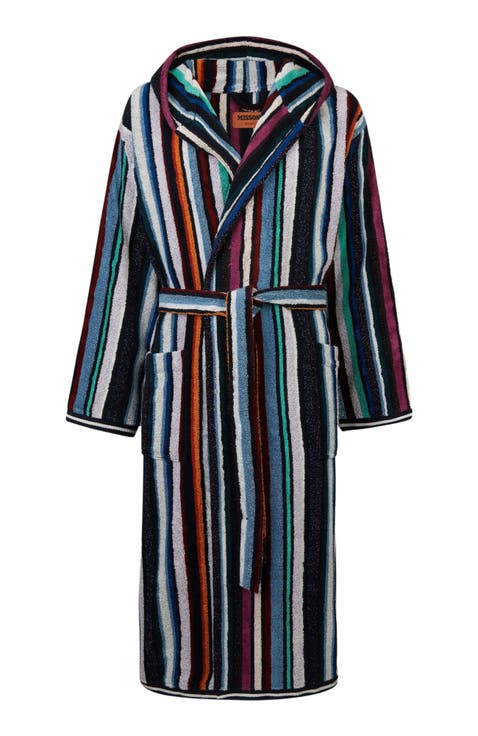 Chandler Cotton Terry Bathrobe With Lurex