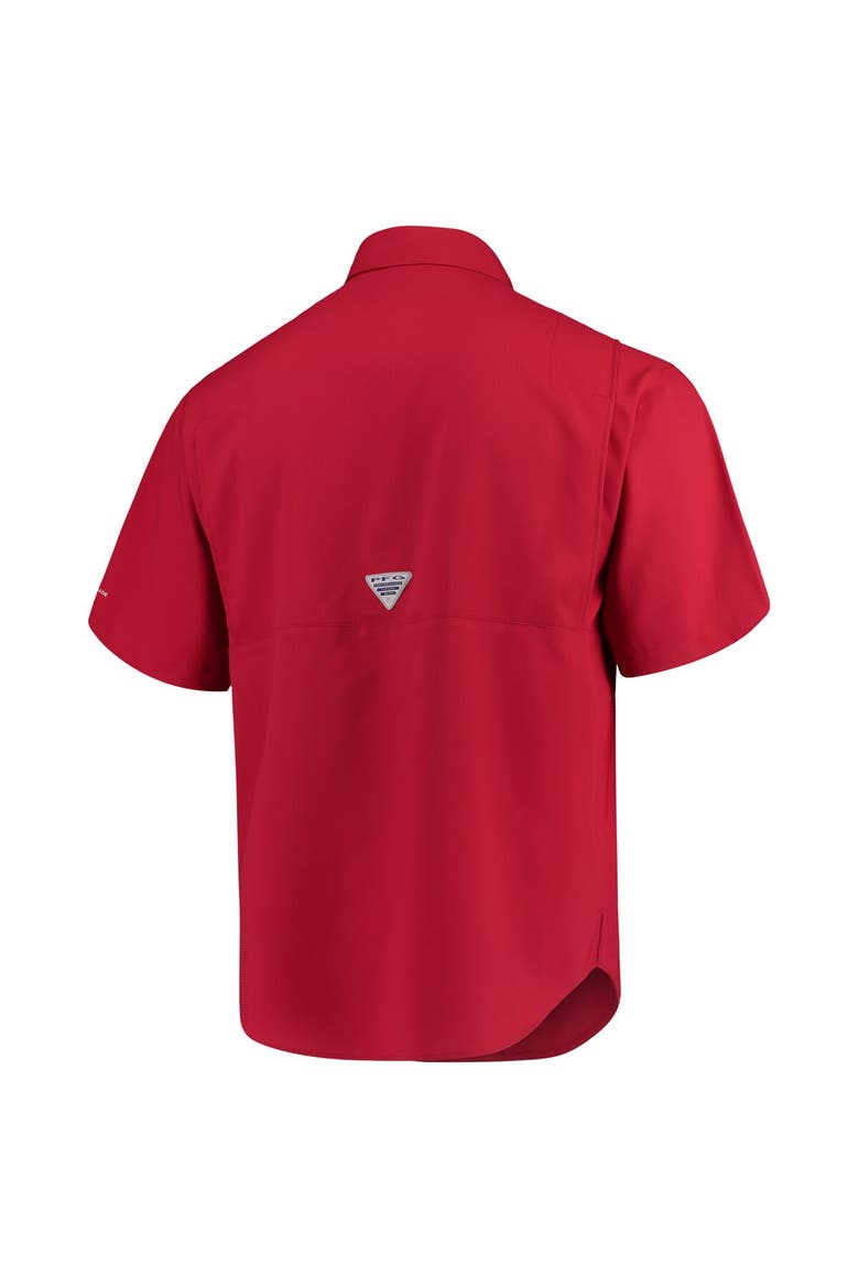 Men's Columbia Cardinal Arkansas Razorbacks PFG Tamiami Shirt, Alternate, color, Cardinal