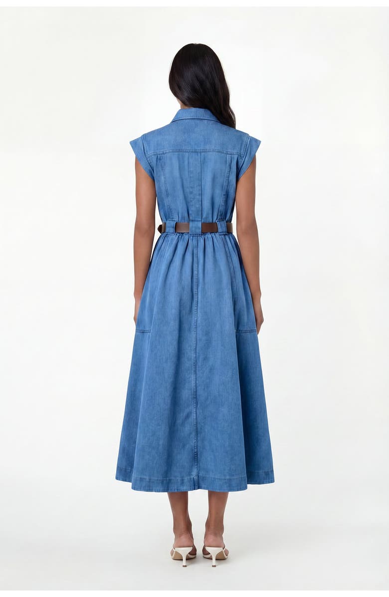 NICHOLAS Trisha Denim Dress, Alternate, color, Light Wash