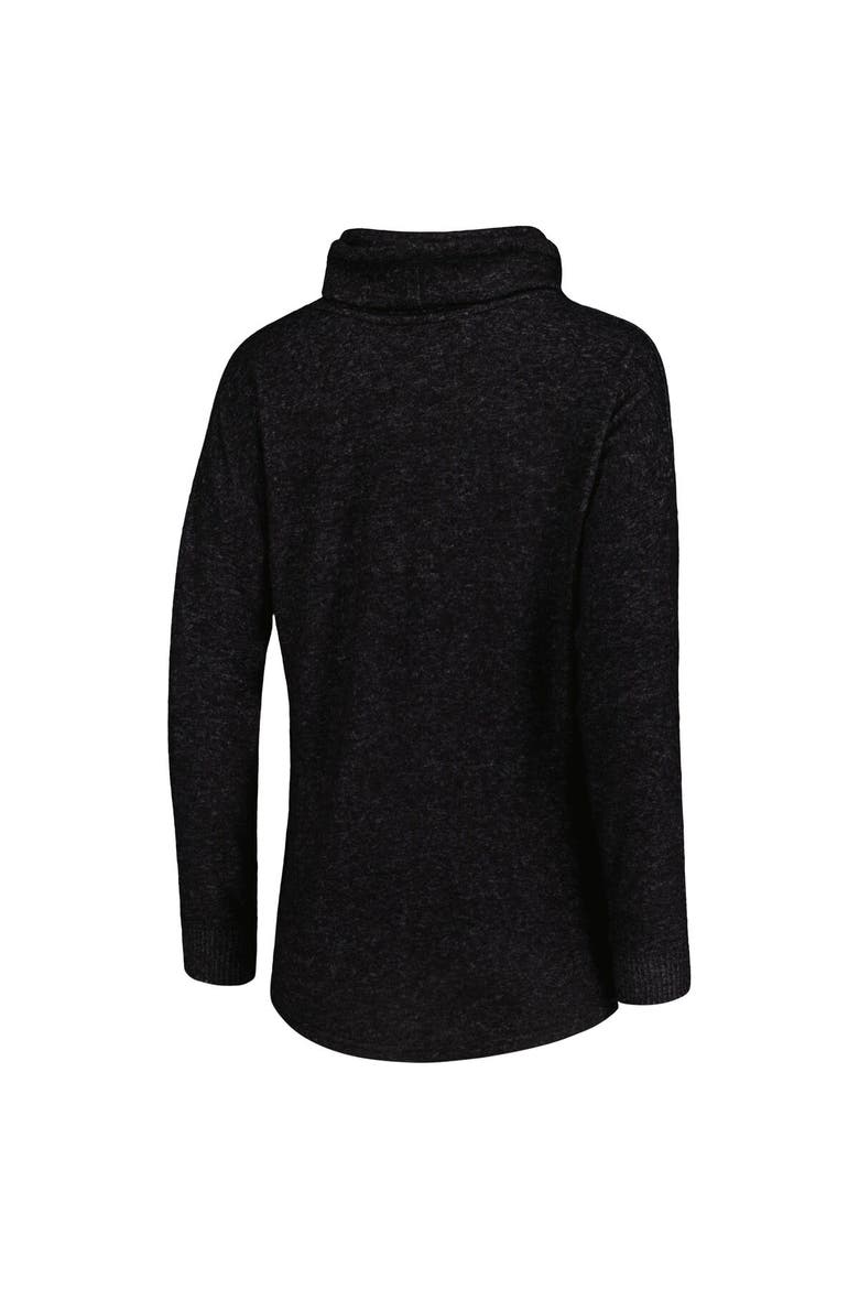 Women's Heathered Black Atlanta United FC Cuddle Tri-Blend Pullover Sweatshirt, Alternate, color, Heather Black