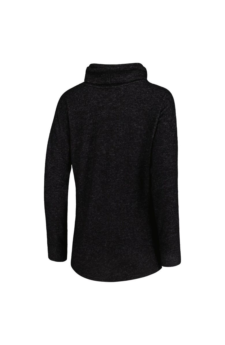 BOXERCRAFT Women's Heathered Black Atlanta United FC Cuddle Tri-Blend Pullover Sweatshirt, Alternate, color,