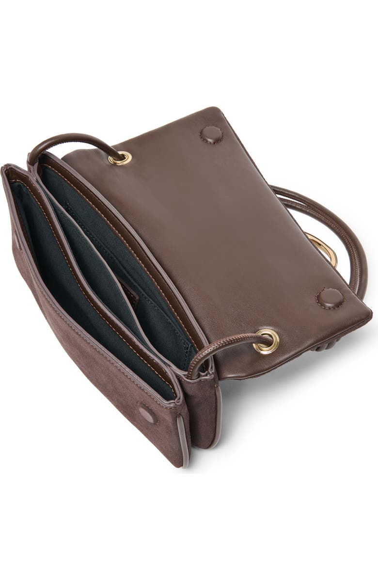 Dolce Vita Balen Leather Shoulder Bag, Alternate, color, Chocolate