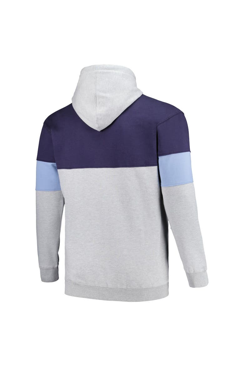 Men's Fanatics Branded Navy/Light Blue Memphis Grizzlies Big & Tall Pullover Hoodie, Alternate, color, Navy