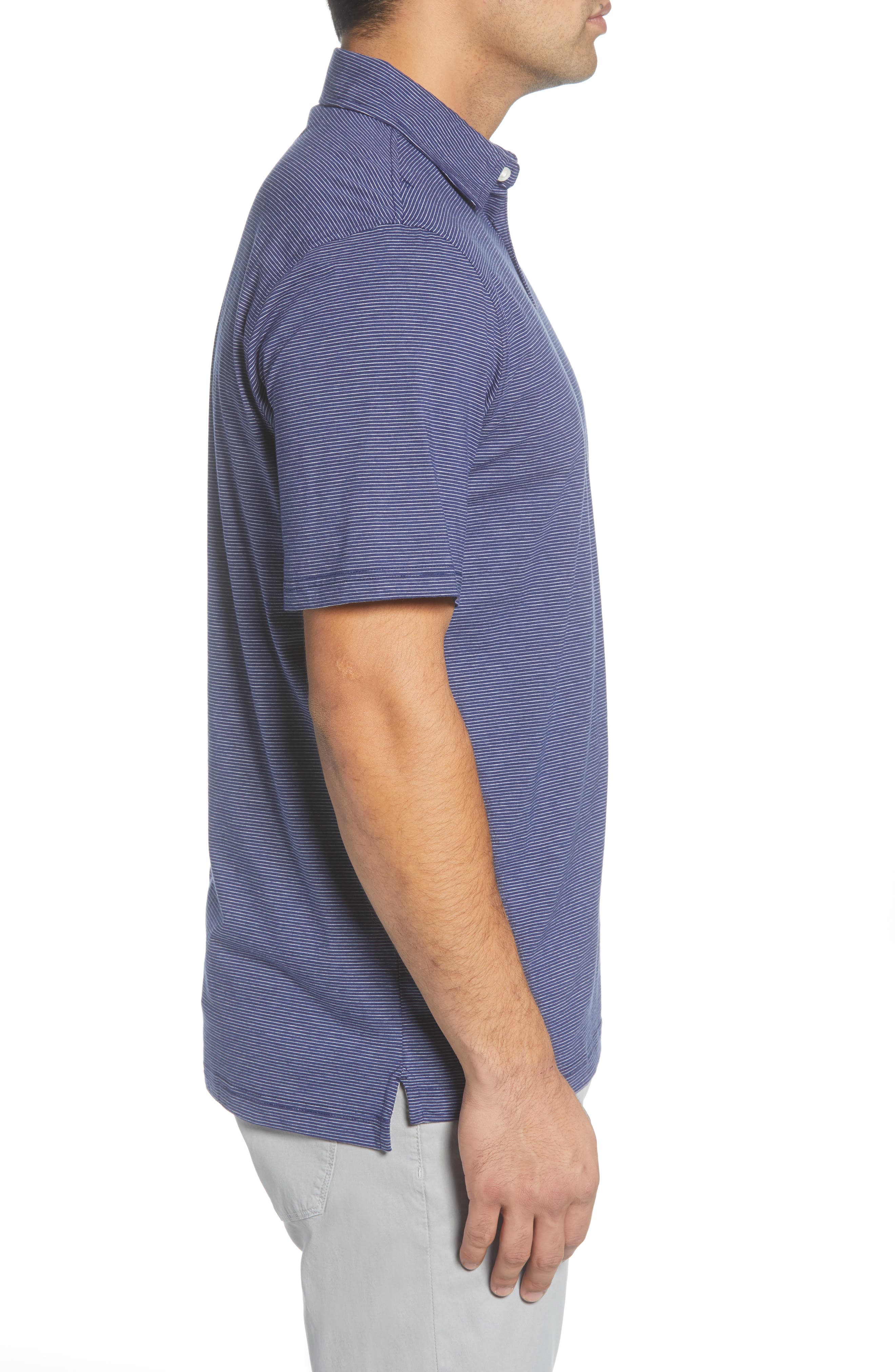 Peter Millar Crown Soft Mini Stripe Jersey Polo (Men) | Nordstromrack
