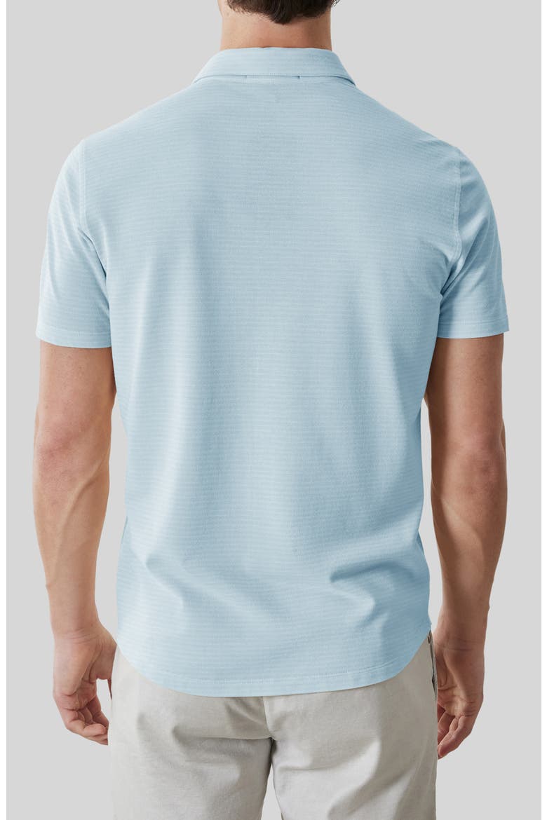 Irving Short Sleeve Sleeve Knit Button-Up Shirt, Alternate, color, DUSTY TEAL