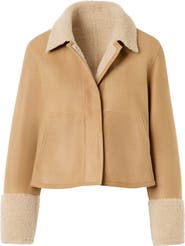 Akris Cady Reversible Genuine Shearling Jacket