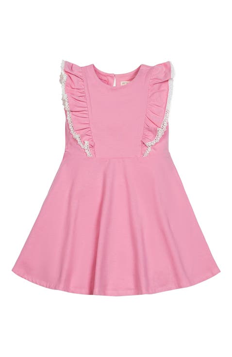 Baby Girls' Organic Sleeveless Knit Pinafore Dress, Infant