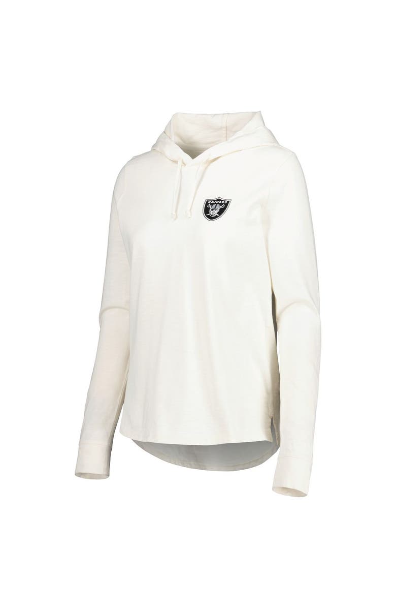 Tommy Bahama Women's Tommy Bahama Cream Las Vegas Raiders Ashby Isles Jersey Pullover Hoodie, Alternate, color, Cream
