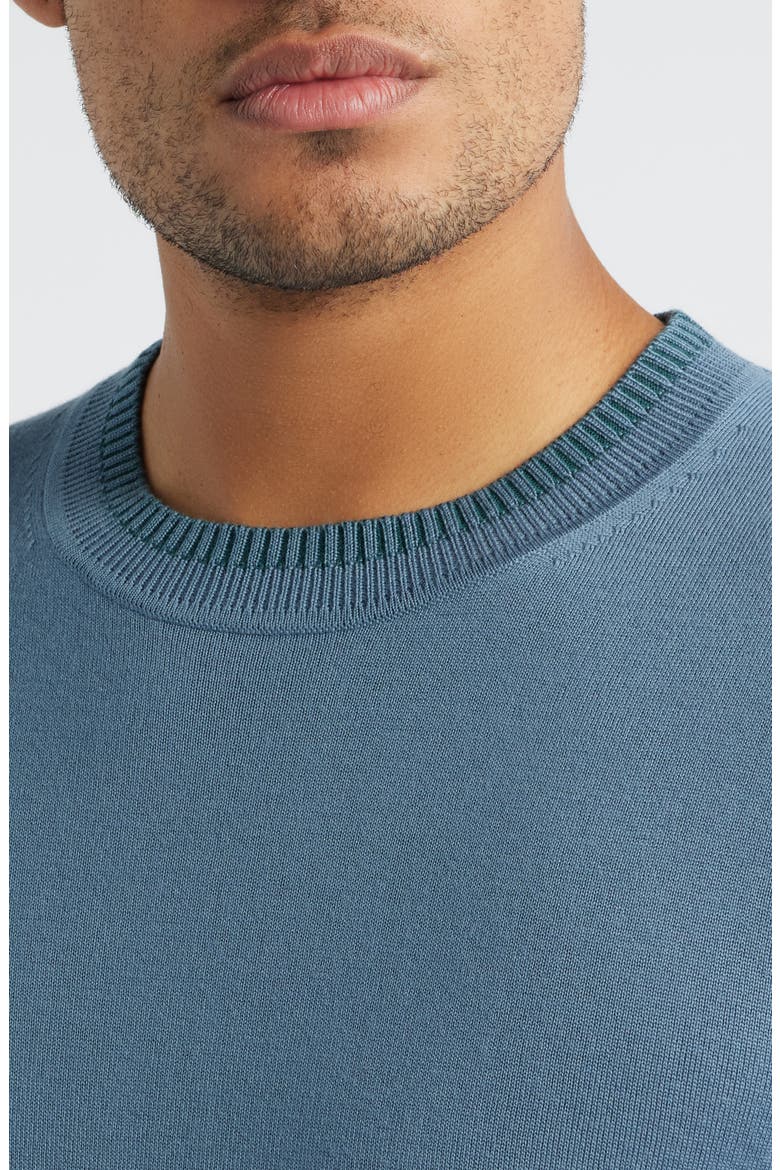 Merino Wool Crewneck Sweater, Alternate, color, GREYISH BLUE