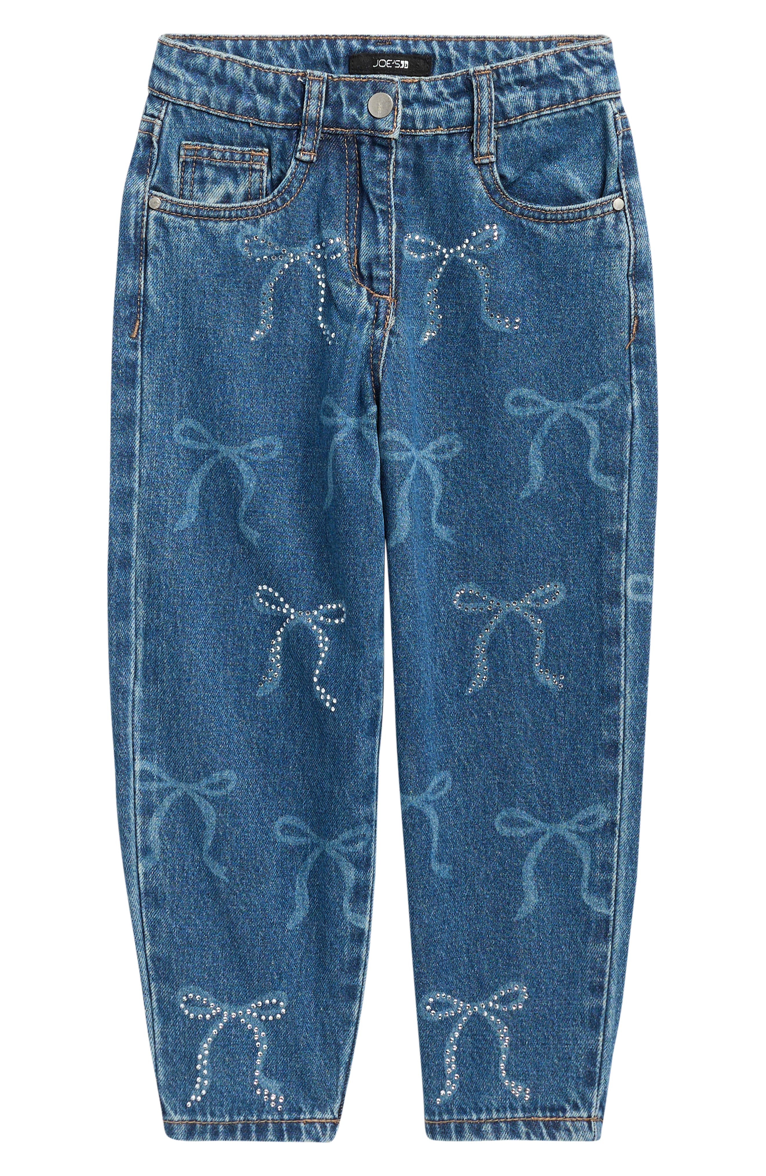 Kids' Bow Barrel Leg Jeans