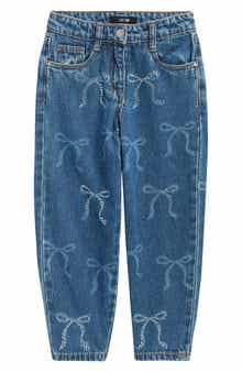 Kids' Bow Barrel Leg Jeans