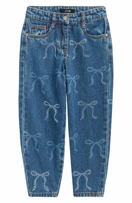 Kids' Bow Barrel Leg Jeans