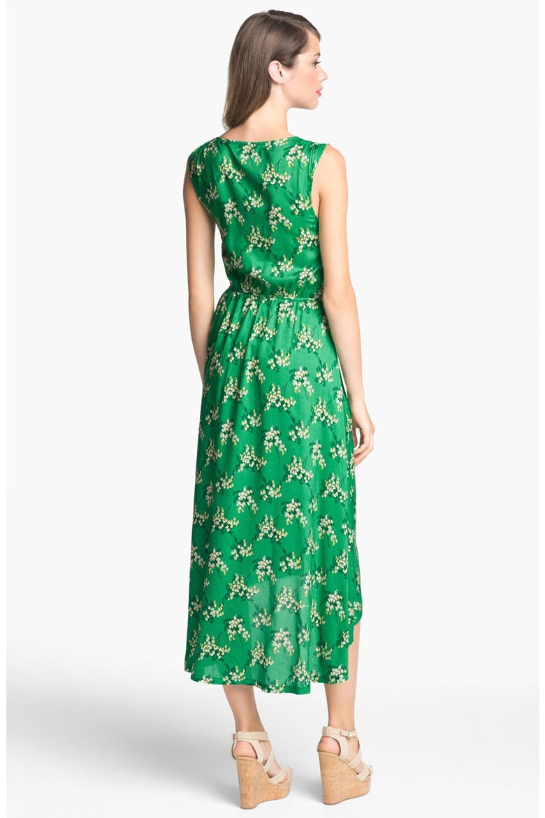 Print High/Low Dress, Alternate, color, GREEN