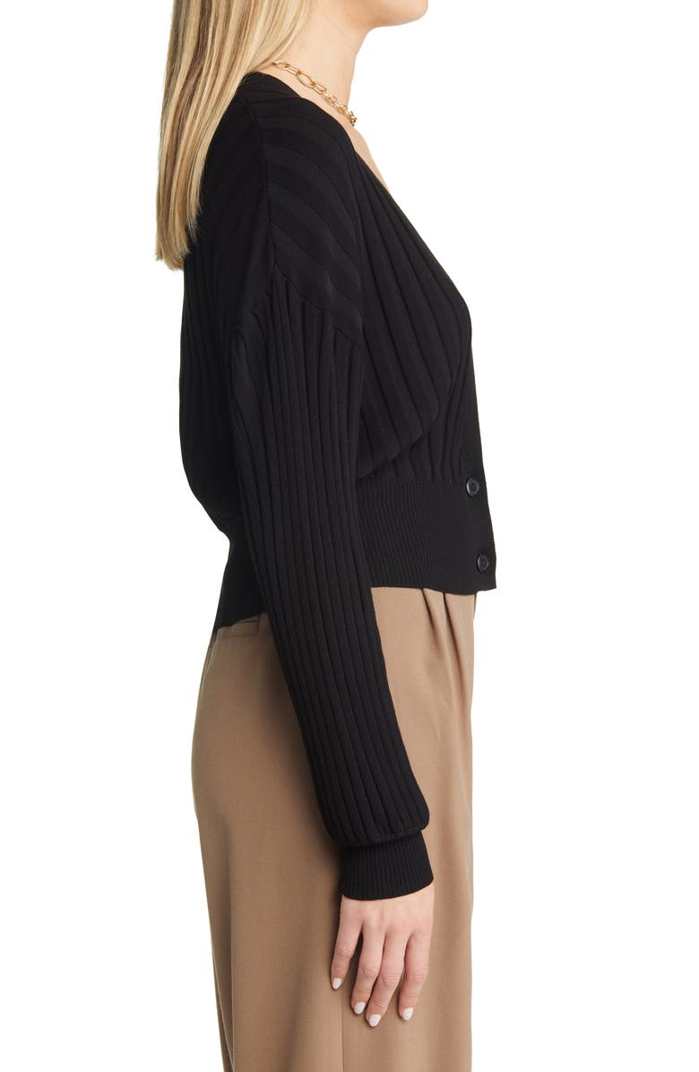 Halogen<sup>®</sup> Ribbed Cotton Cardigan, Alternate, color, 