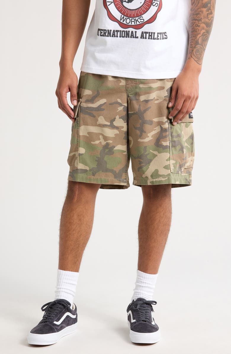 Vans Range Loose Camouflage Cargo Shorts, Main, color, Vintage Camo