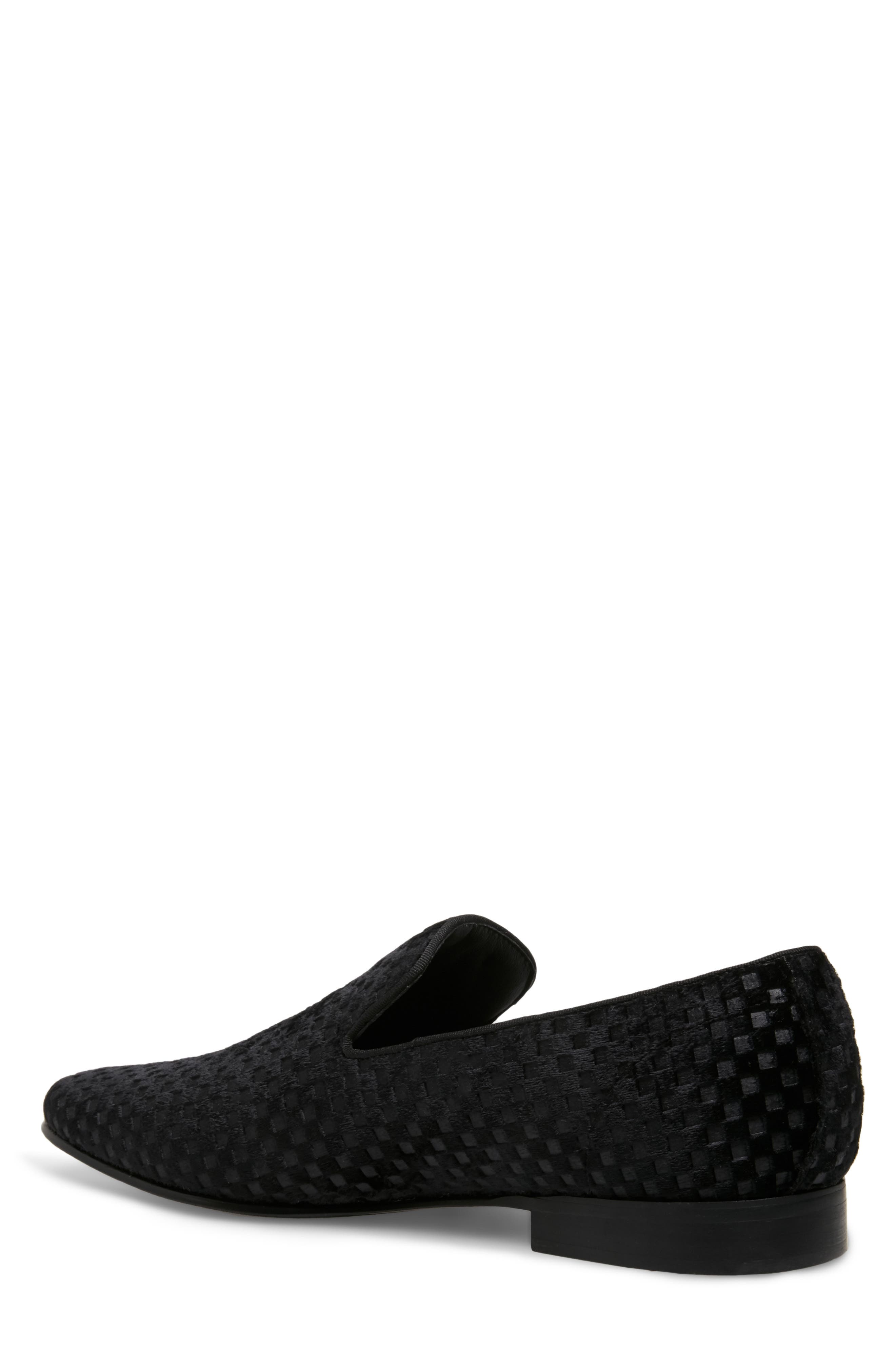 Steve Madden Lifted Smoking Slipper, Alternate, color, Black Vel