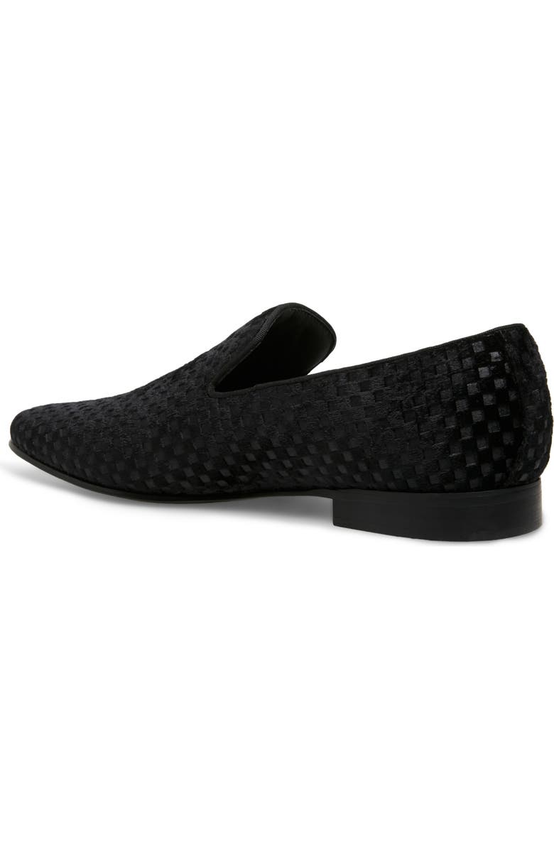Steve Madden Lifted Smoking Slipper, Alternate, color, Black Vel