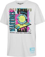 Mitchell & Ness Youth Mitchell & Ness White Golden State Warriors Neon Court Shock T-Shirt