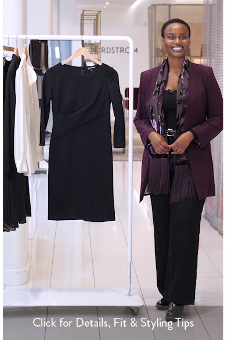 Punto Milano Long Sleeve Jersey Dress video