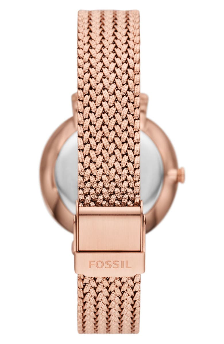 Fossil Jacqueline Mesh Strap Watch, 36mm, Alternate, color,