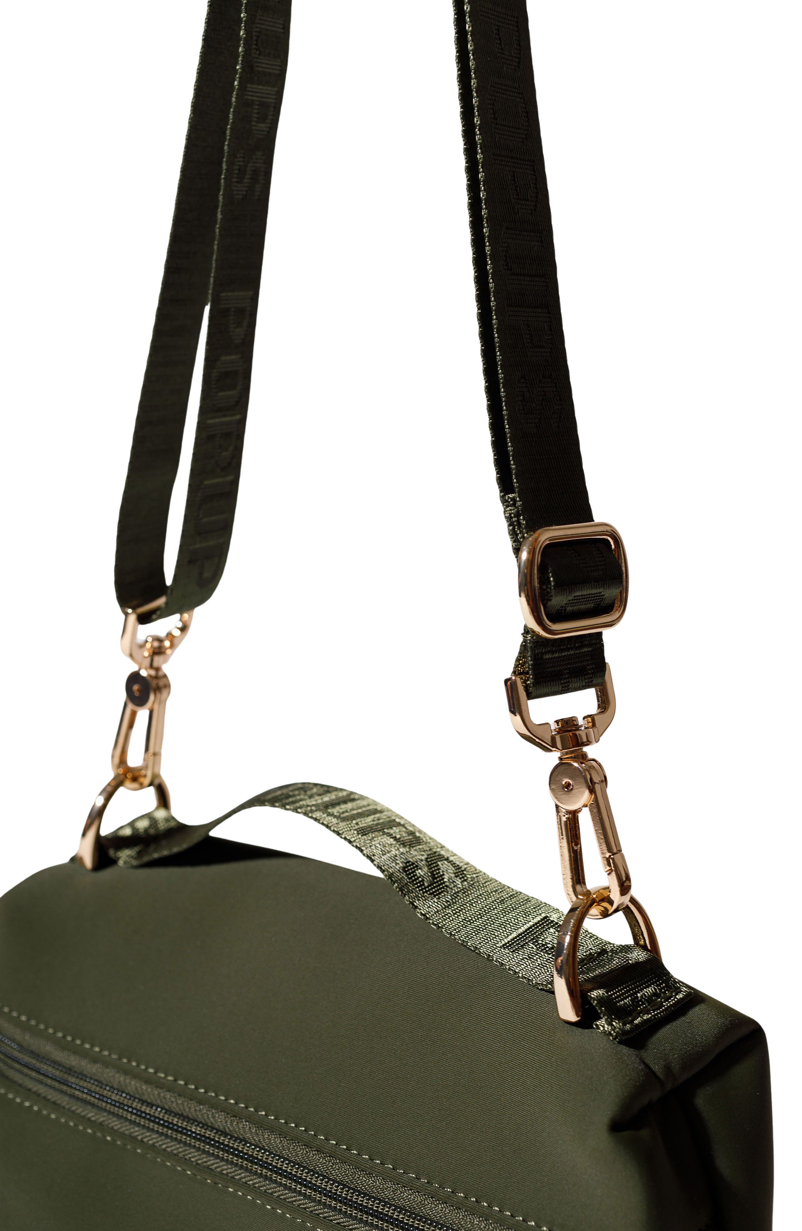 Vanity Neoprene Clutch, Alternate, color, SAFARI GREEN